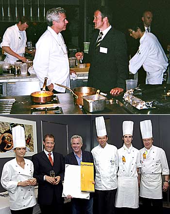Chef Bouley and Thomas Stets ~ Star Chef David Bouley
 and other LSG Sky Chefs